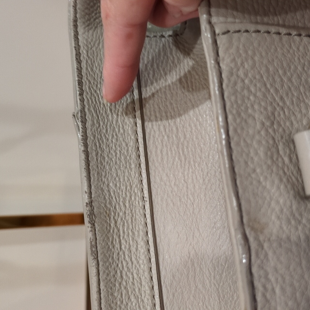 Kate Spade PROJECT Renny Drive Francis in clocktower Taupe Bag STORYBOOK Lining - Picture 7 of 15